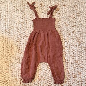 Rylee + Cru Rust Brown Jumpsuit